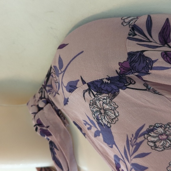 Torrid Chiffon Mock Neck Surplice Blouse - Picture 9 of 16